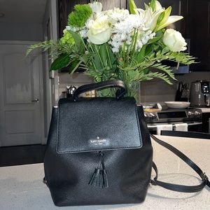 Gorgeous black Kate Spade Lizzie Flap backpack